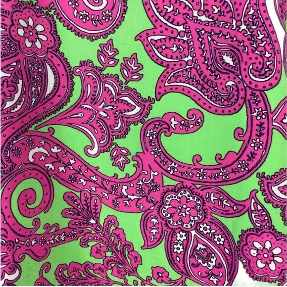 Like New Crown & Ivy Pink Green Paisley Sheath Dress - Picture 3 of 9